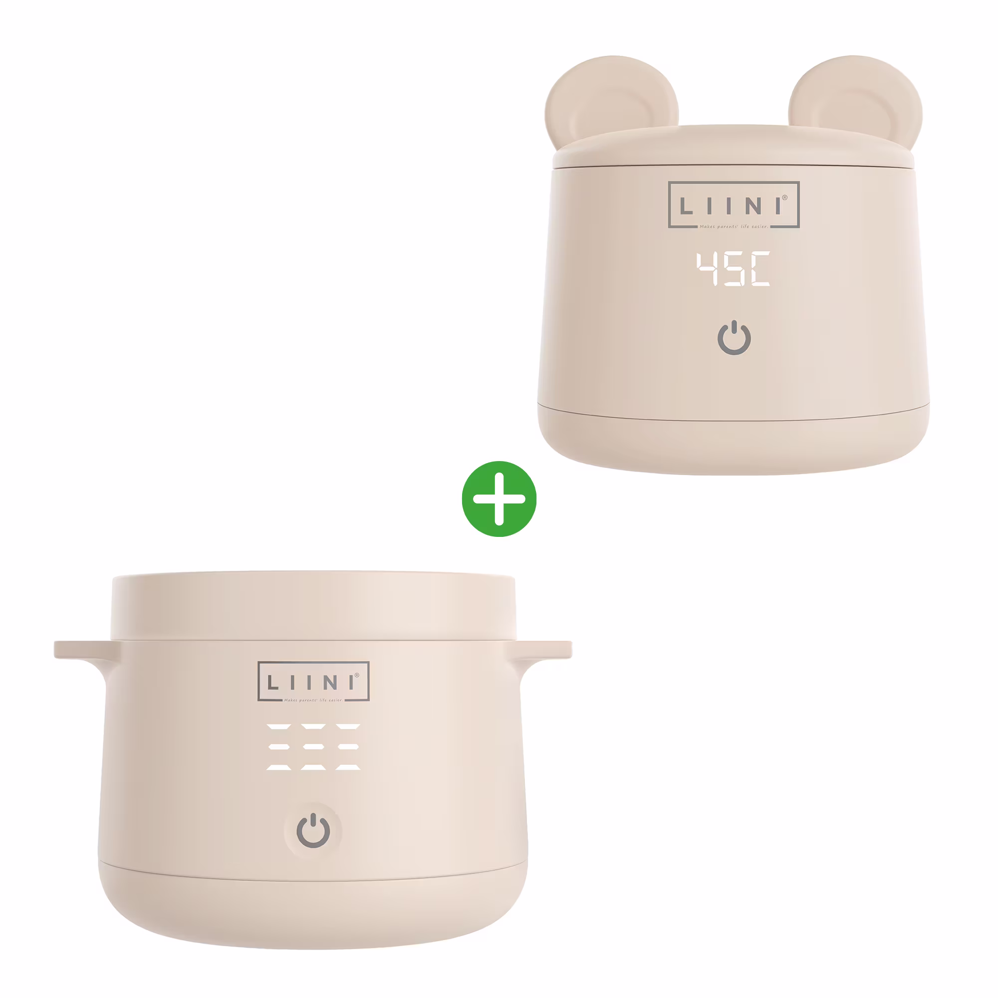Set LIINI Flaschen- und Breiwärmer Beige - Jamouz
