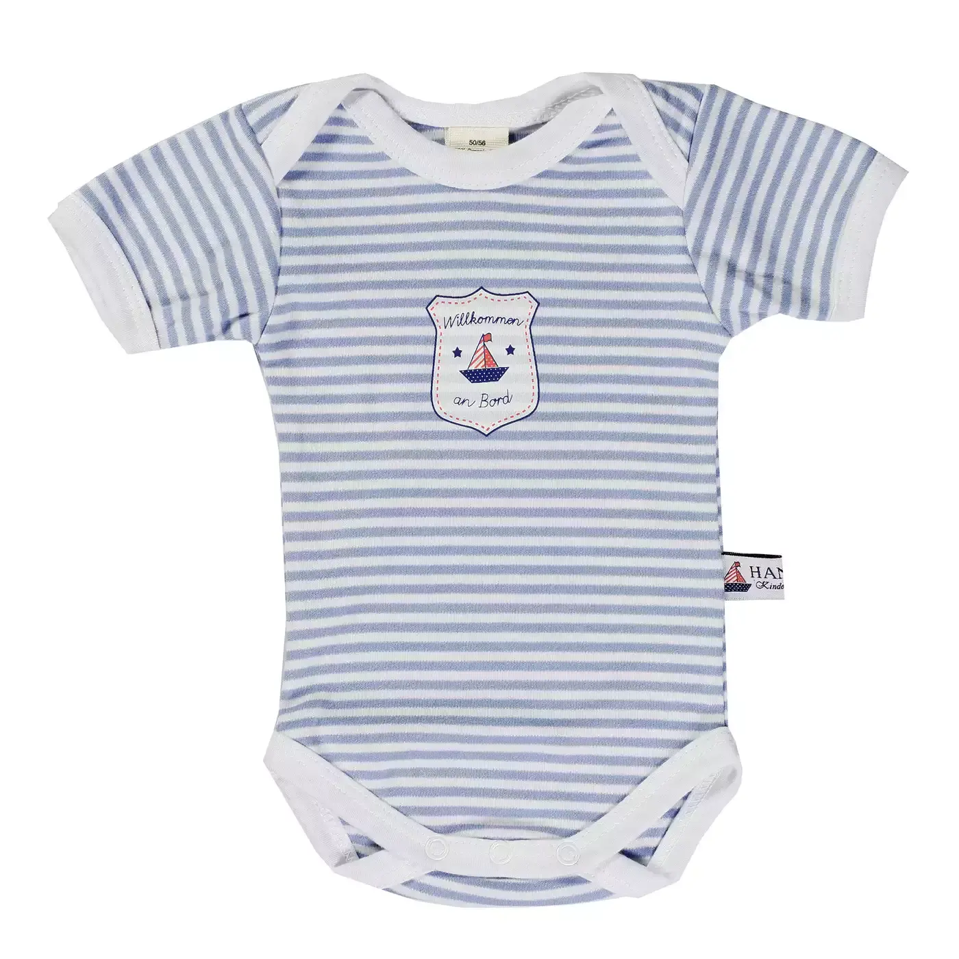 Kurzarmbody gestreift Gr. 50-56 - Jamouz