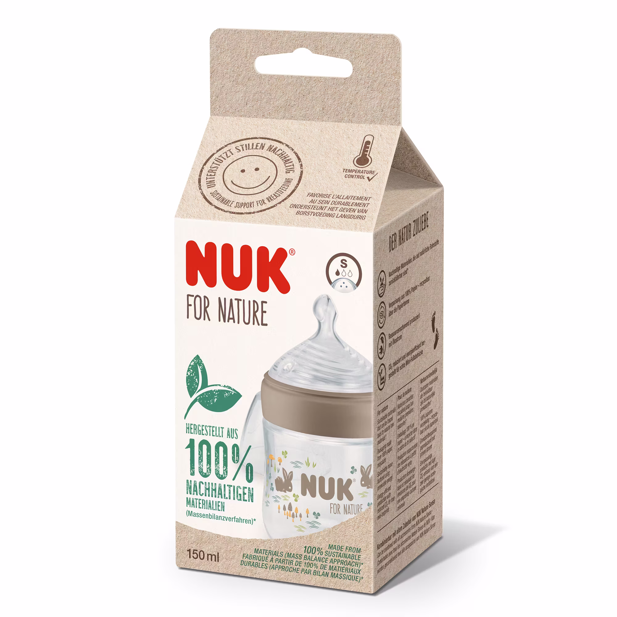 NUK for Nature Babyflasche 150 ml Wald - Jamouz