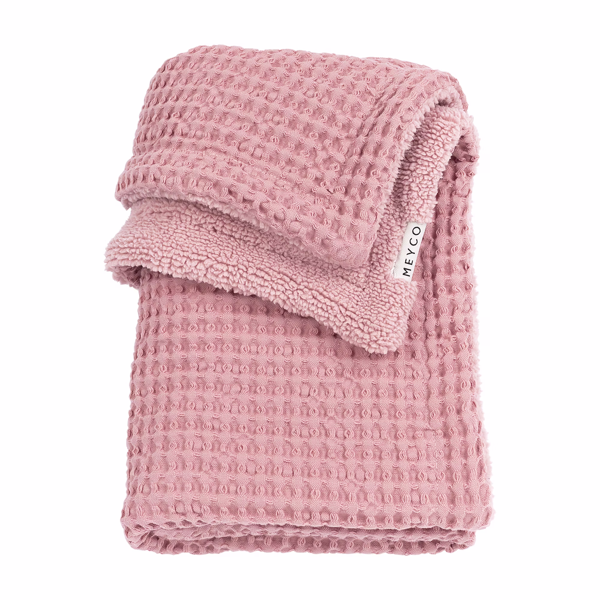 Babydecke Waffel Teddy Greige - Jamouz