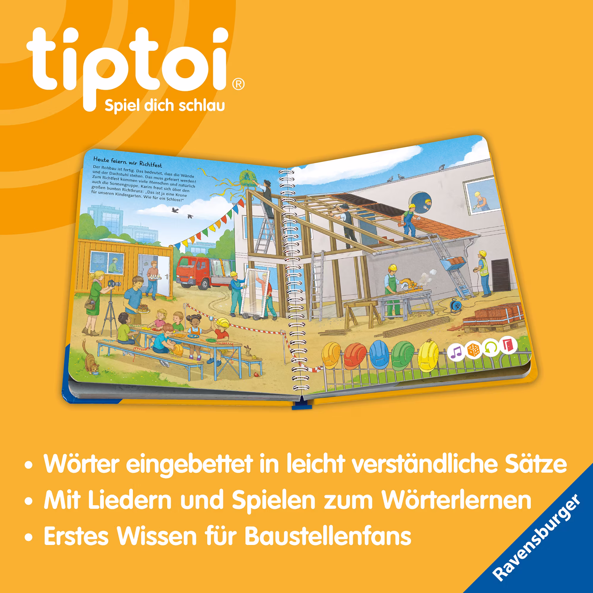 tiptoi® Mein Wörter-Bilderbuch Baustelle - Jamouz