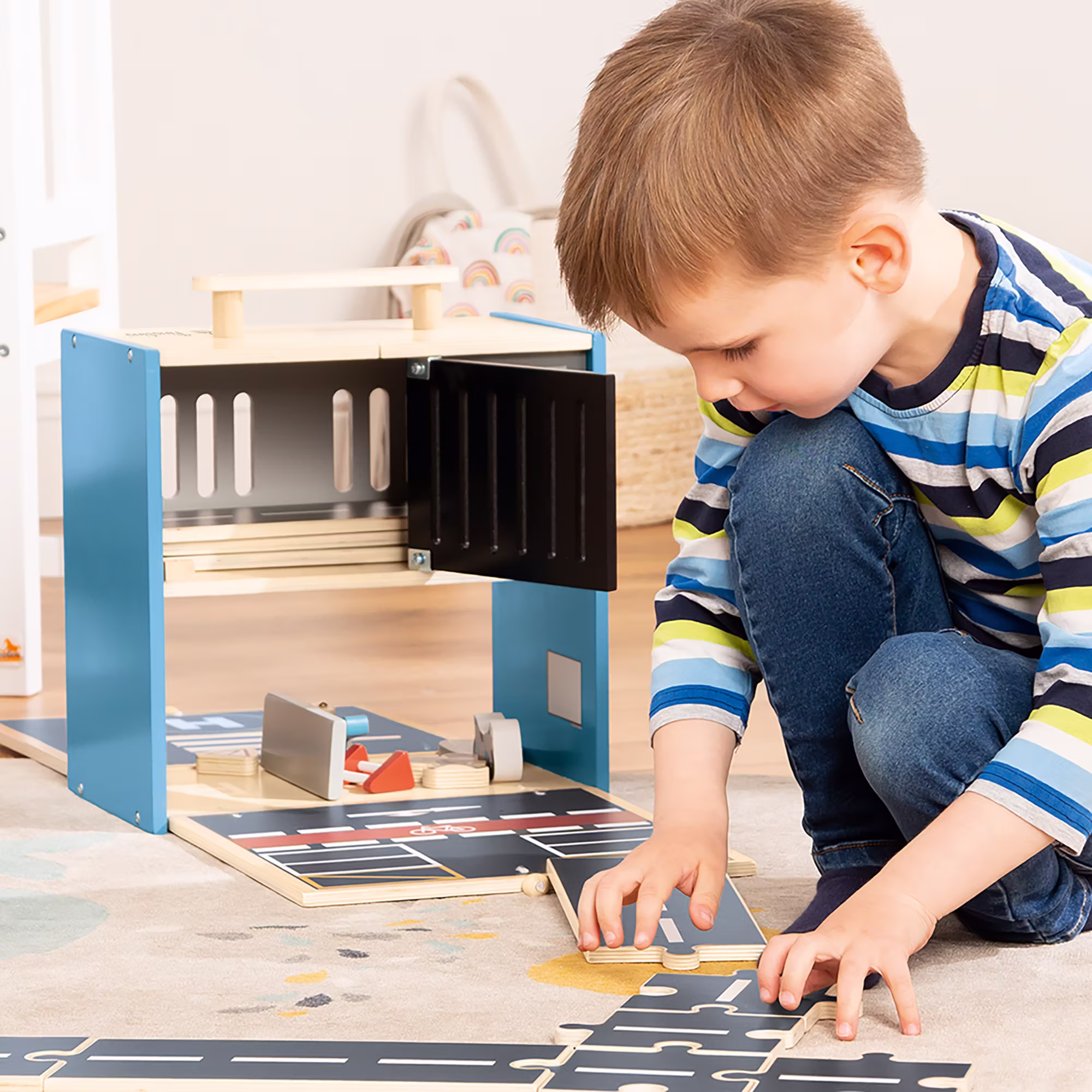 Spielwelt Polizeiwache Gordon mit Zubehör - Jamouz