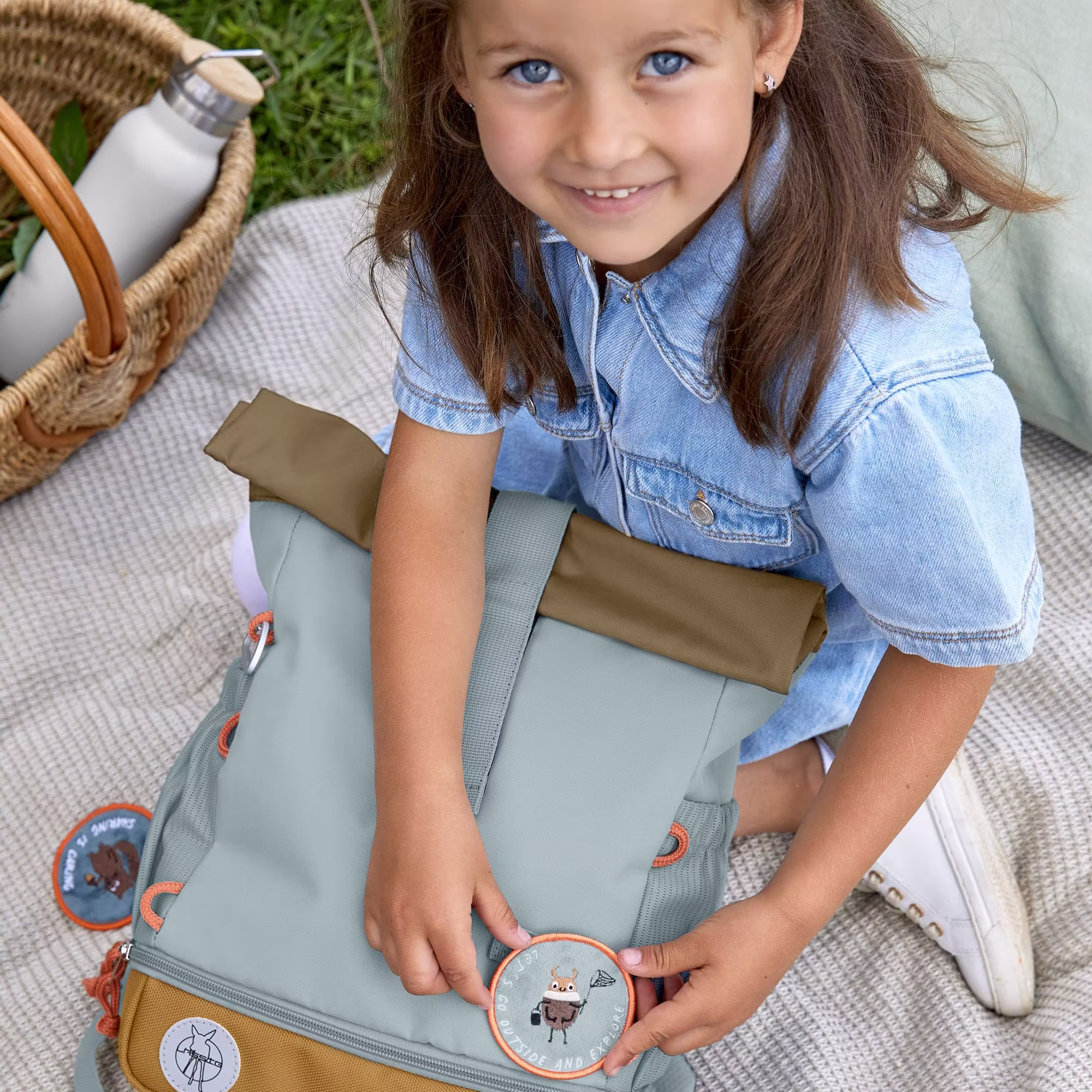 Kindergartenrucksack Rolltop - Nature - Jamouz