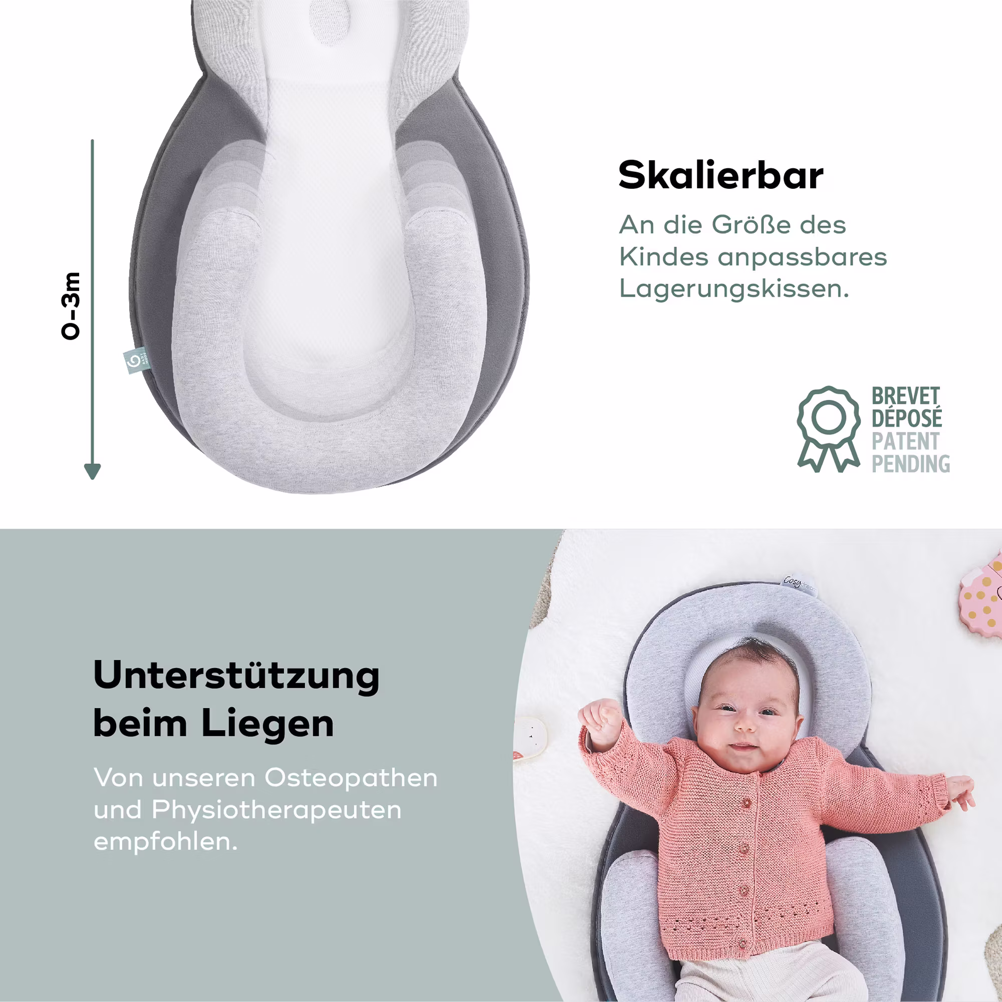 Babystütze Cosydream Smokey - Jamouz