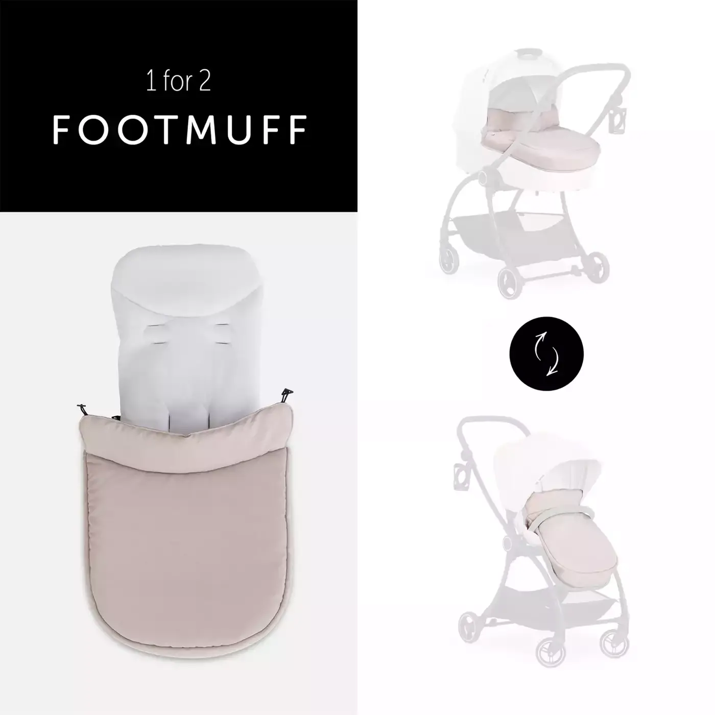 Colibri Pram Melange Beige - Jamouz