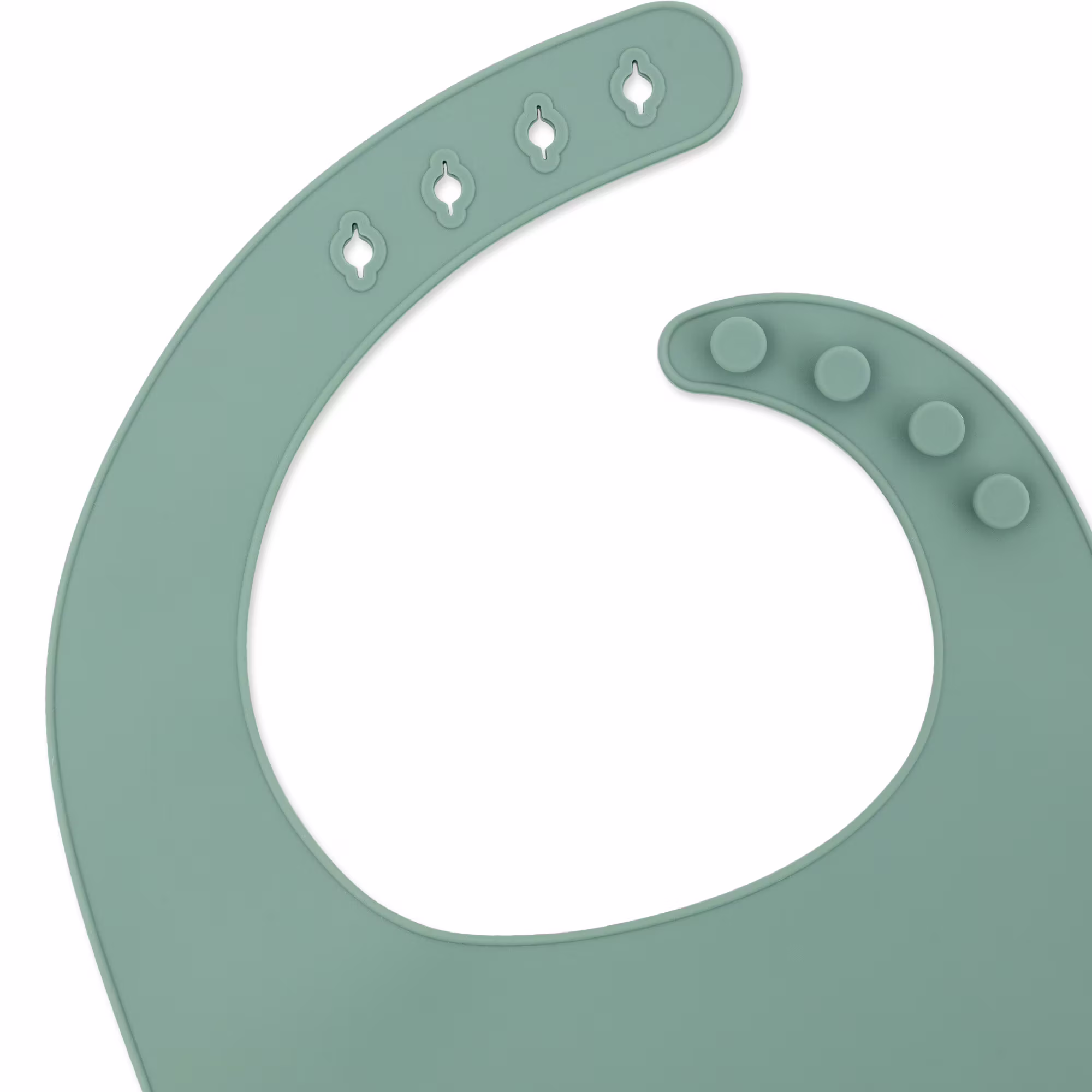 Silikon Lätzchen Ash Green - Jamouz