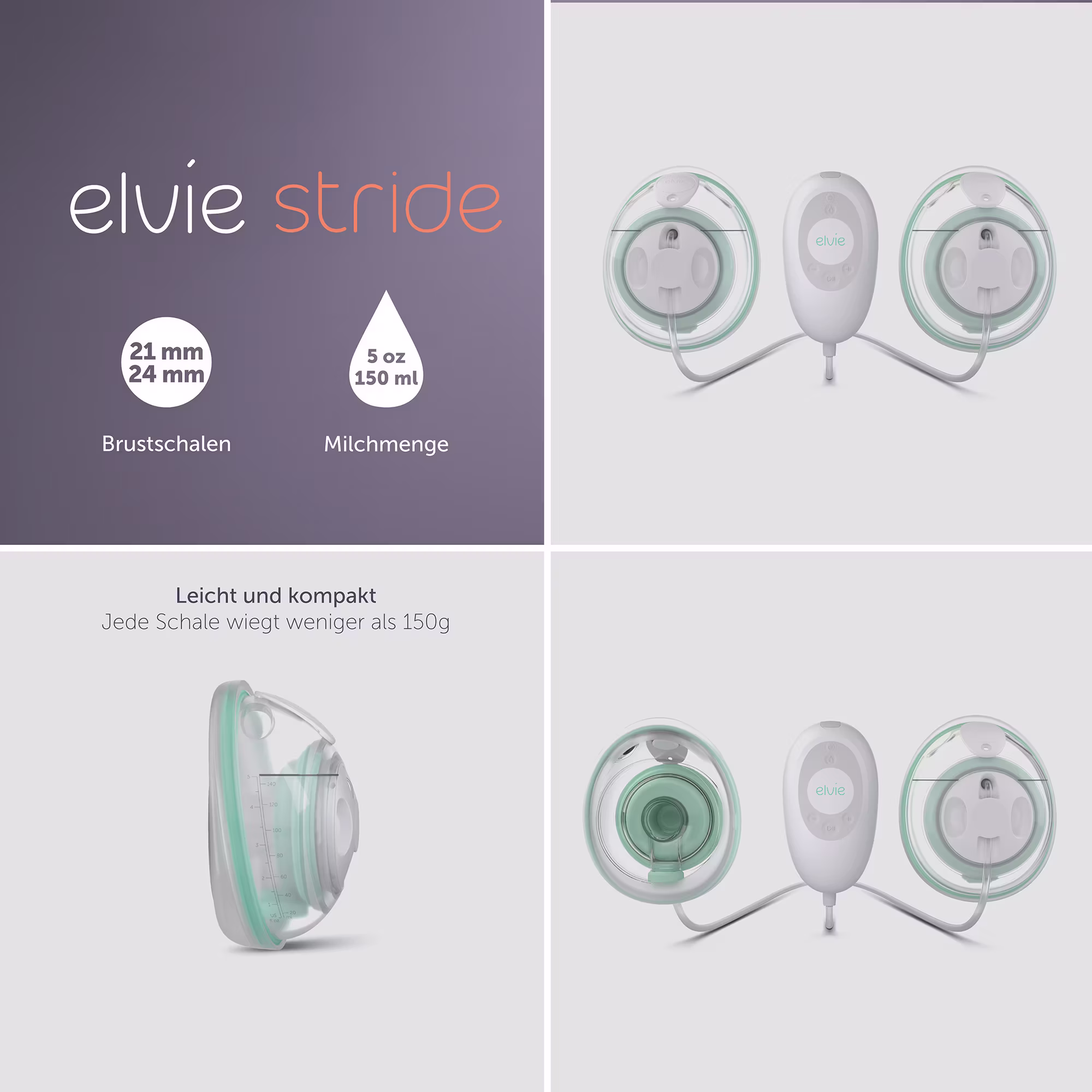 Elvie Stride - Elektrische Doppelpumpe - Jamouz