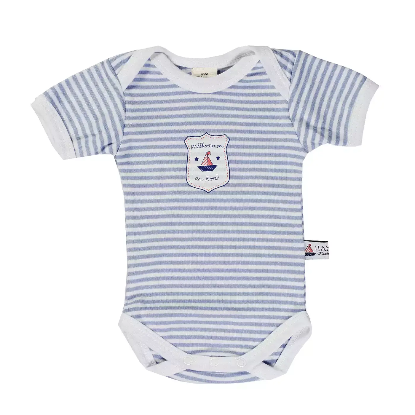 Kurzarmbody gestreift Gr. 74-80 - Jamouz