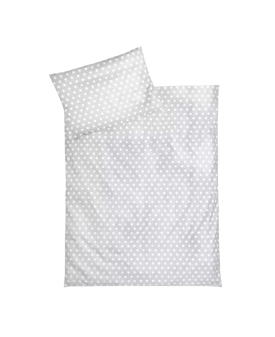 Bettwaesche Sterne Grau 100x135 cm - Jamouz