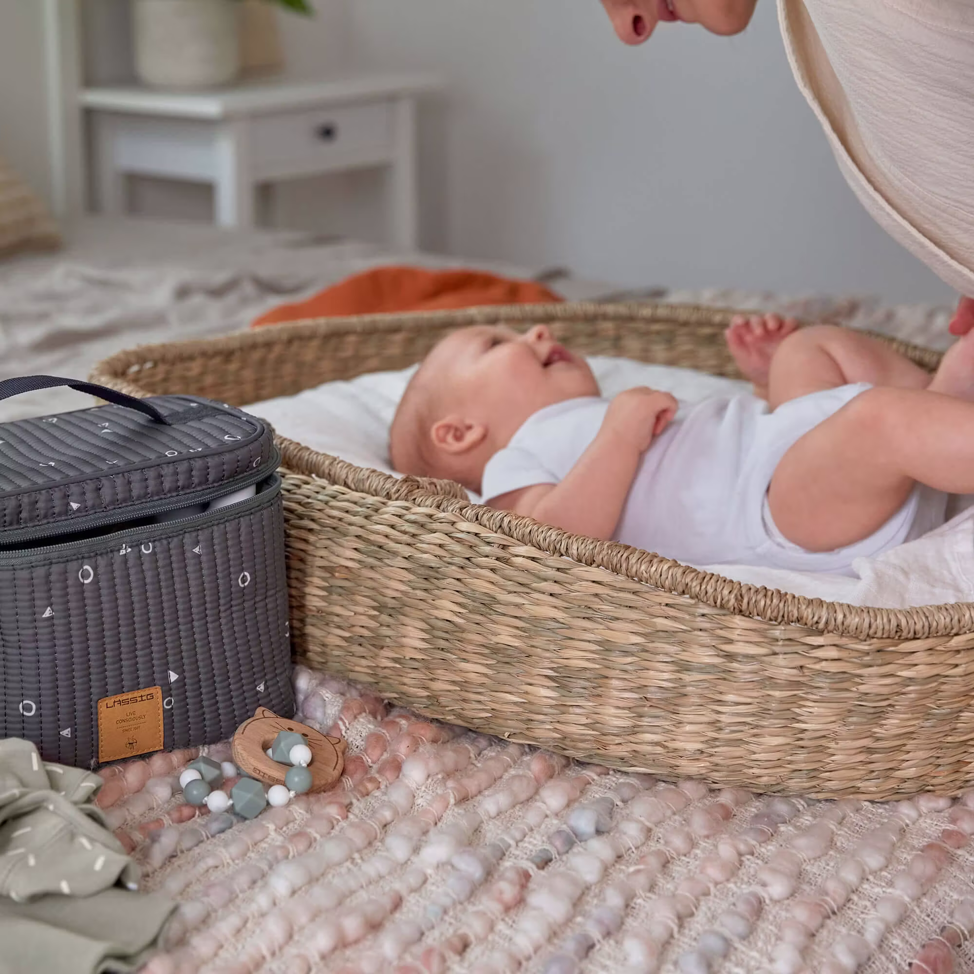 Wickeltisch Organizer Soft Stripes - Jamouz