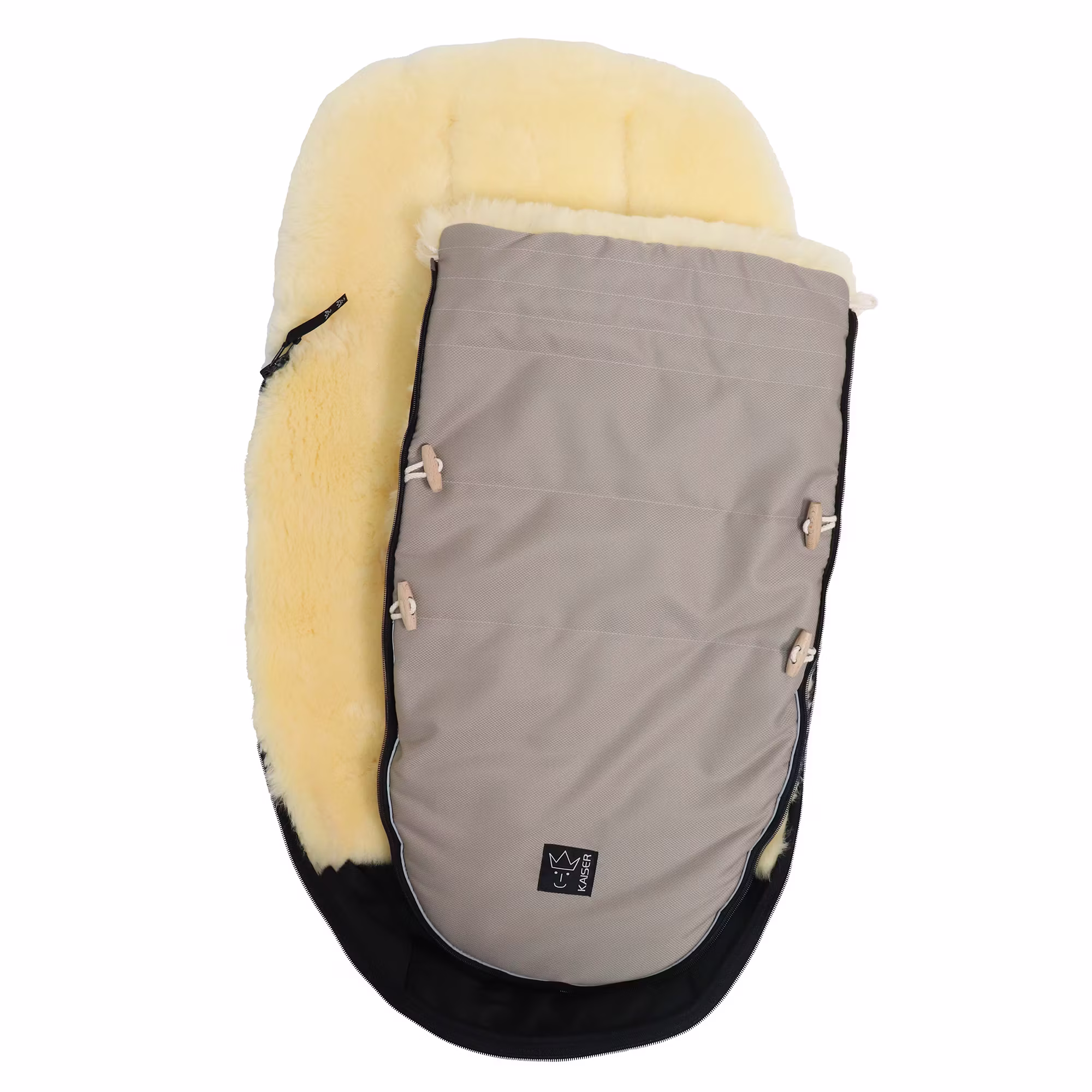 Lammfell Fußsack LOVE THE NATURE Angora - Jamouz
