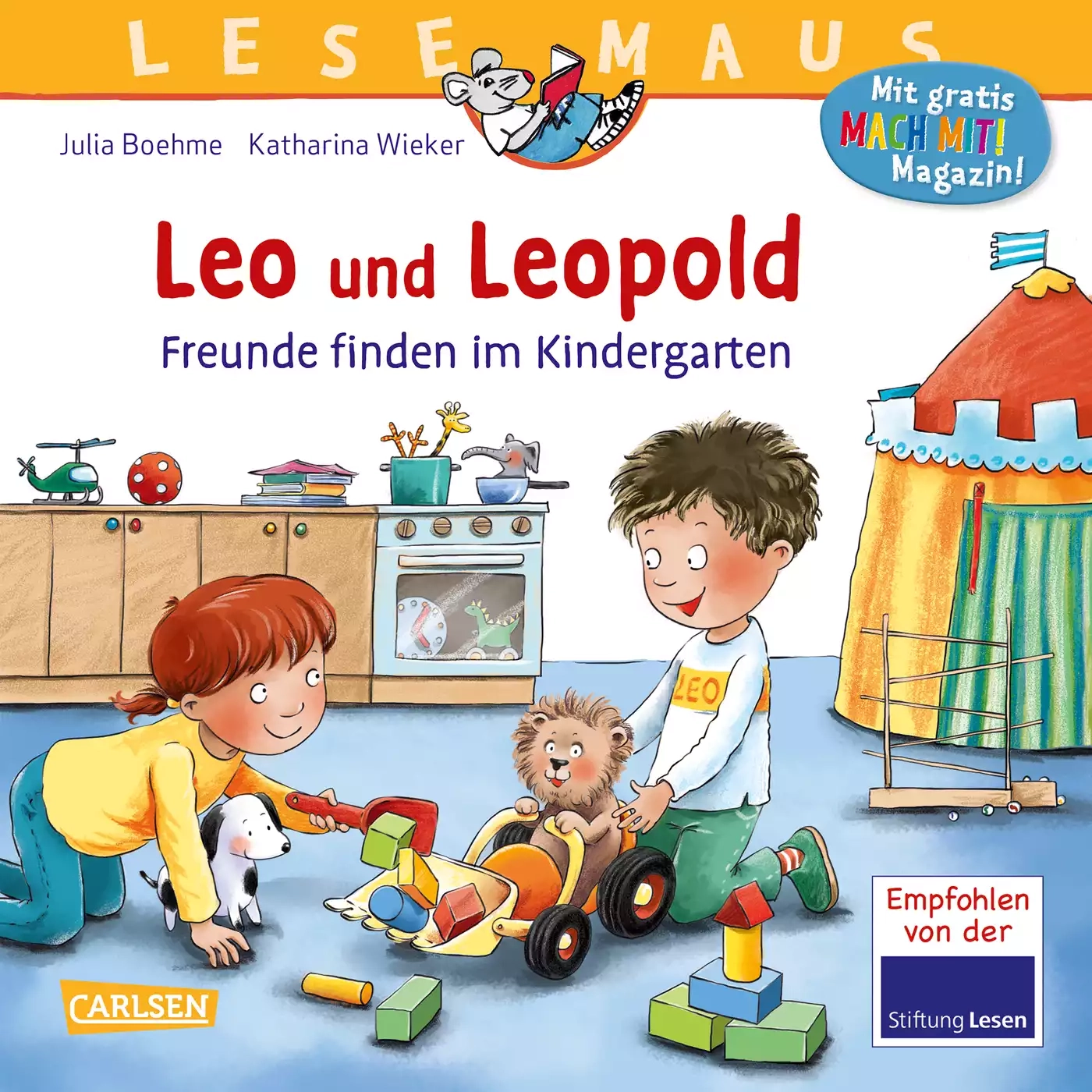 Lesemaus 194: Leo und Leopold - Freunde finden im Kindergarten - Jamouz