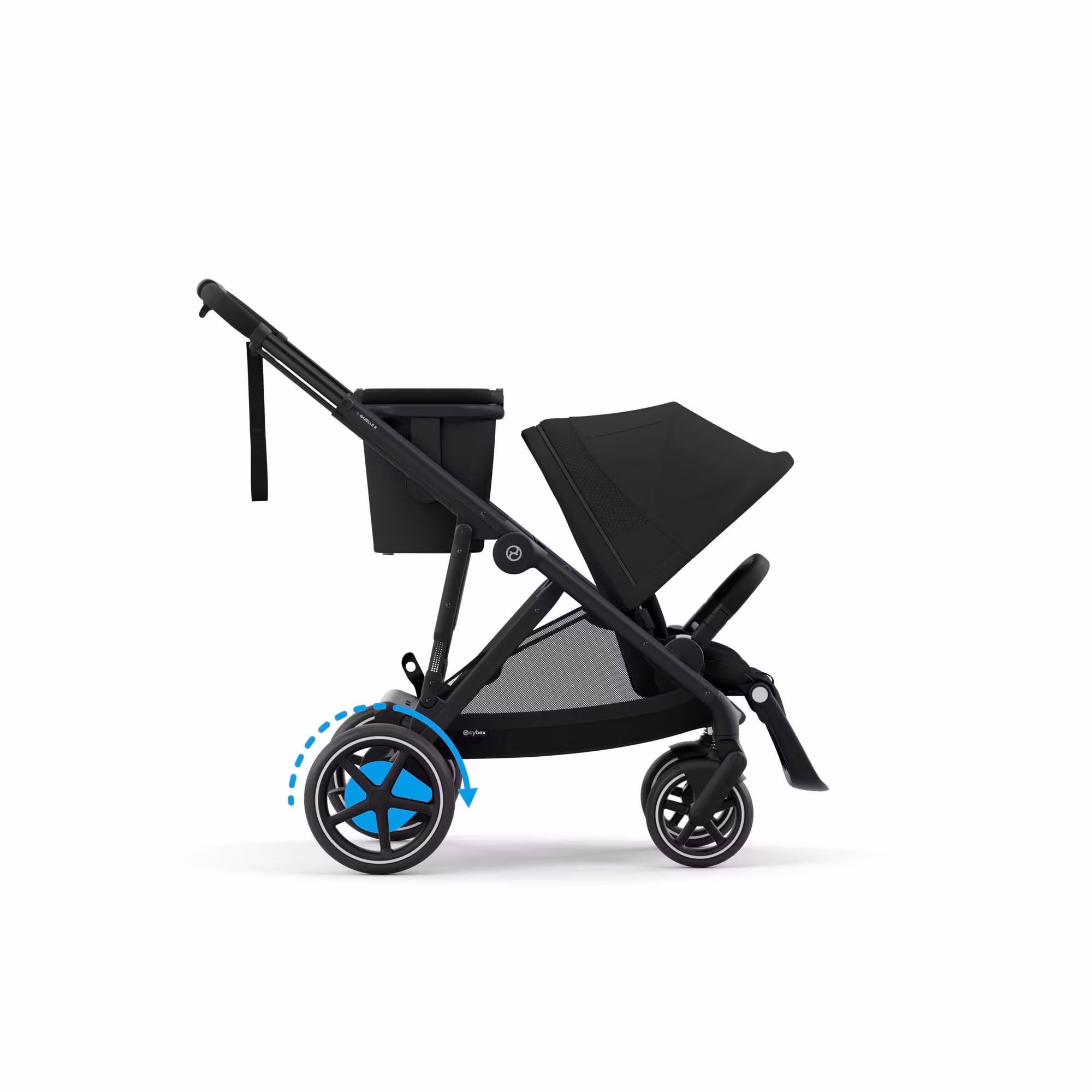 Set e-Gazelle S Moon Black mit Wanne - Jamouz