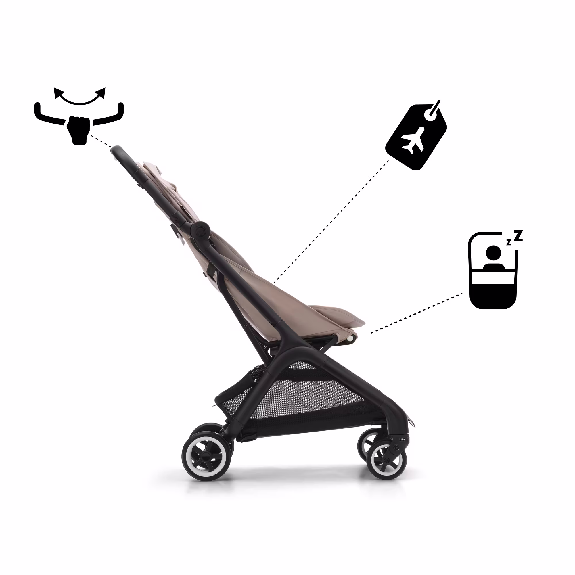 Butterfly Reise-Kinderwagen Stormy Blue - Jamouz