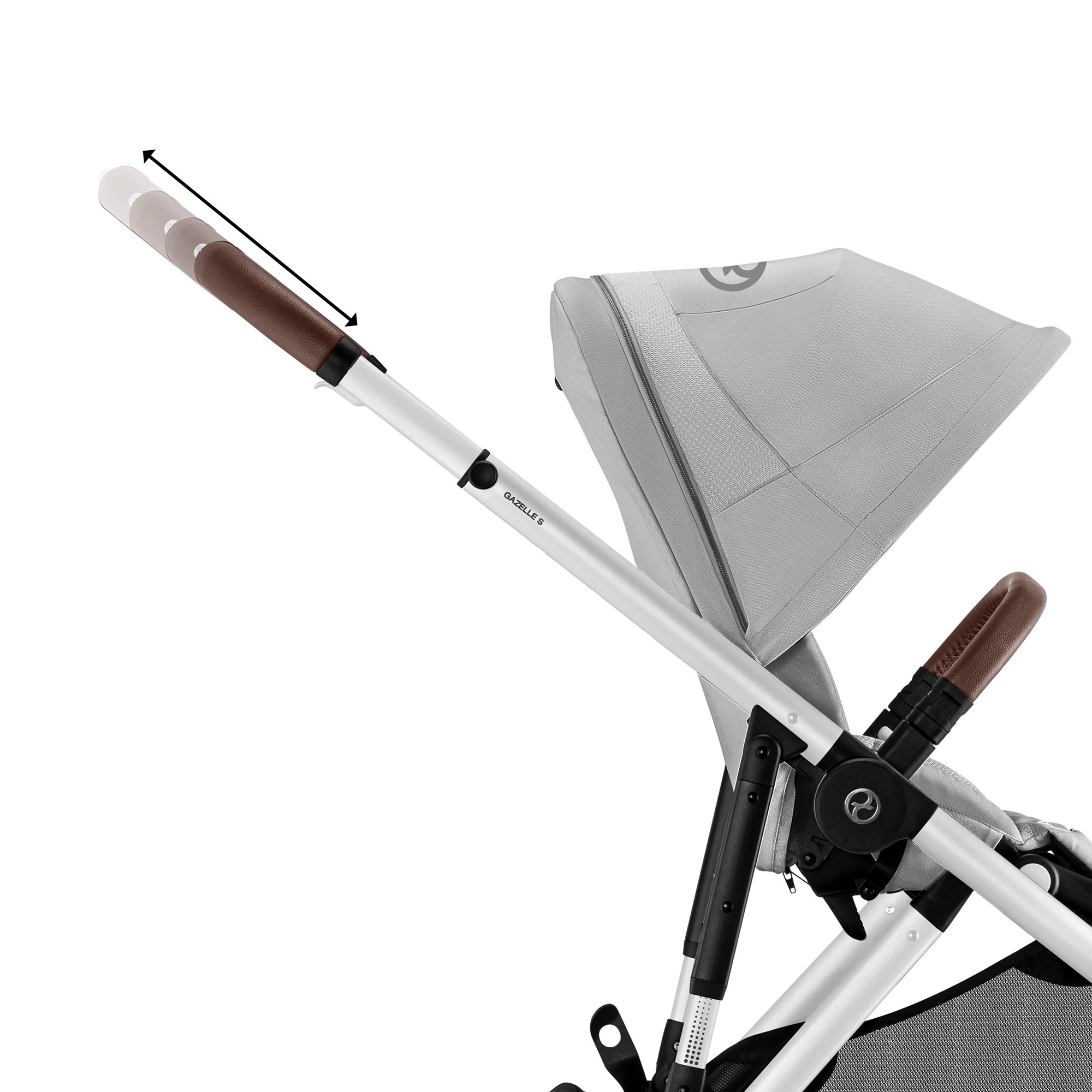 Gazelle S Lava Grey (Silver Frame) - Jamouz