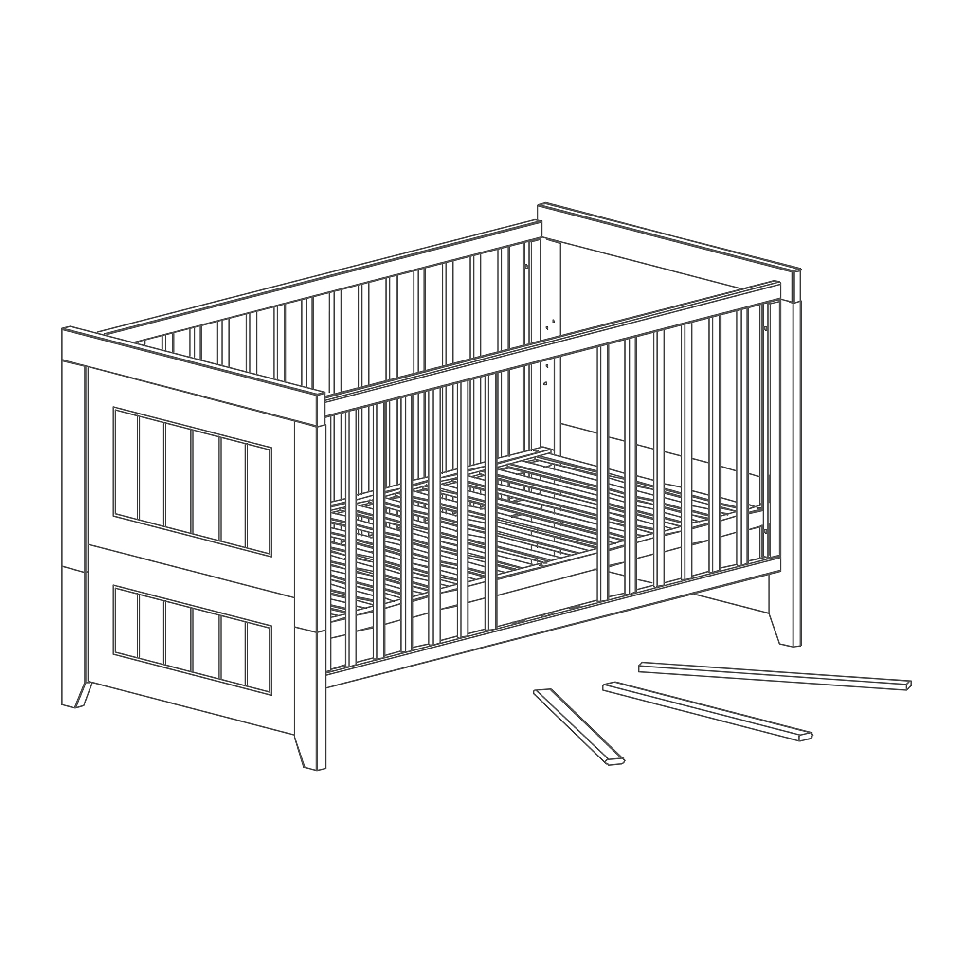 2-teiliges Spar-Set Babyzimmer Ella - Jamouz
