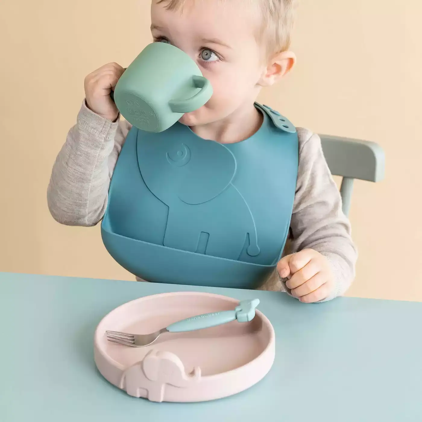 Silikon-Becher Peekaboo Croco Grün - Jamouz