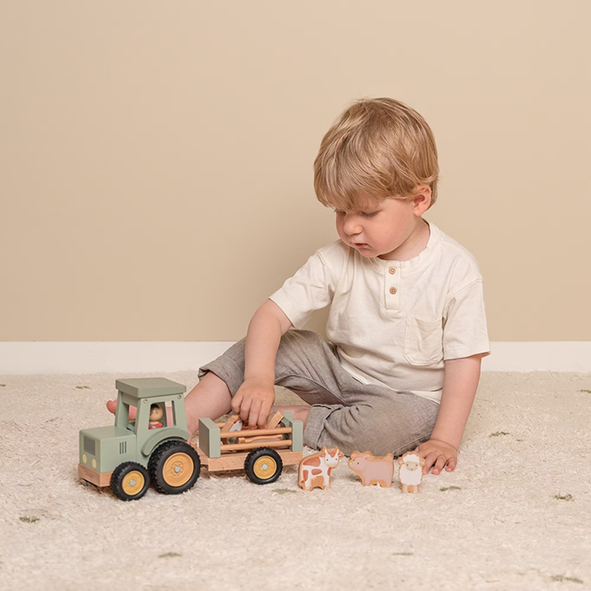 Traktor mit Anhänger Little Farm - Jamouz