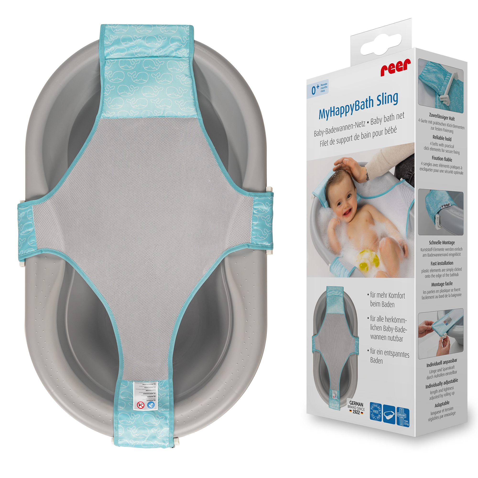 MyHappyBath Sling Baby-Badewannen-Netz - Jamouz