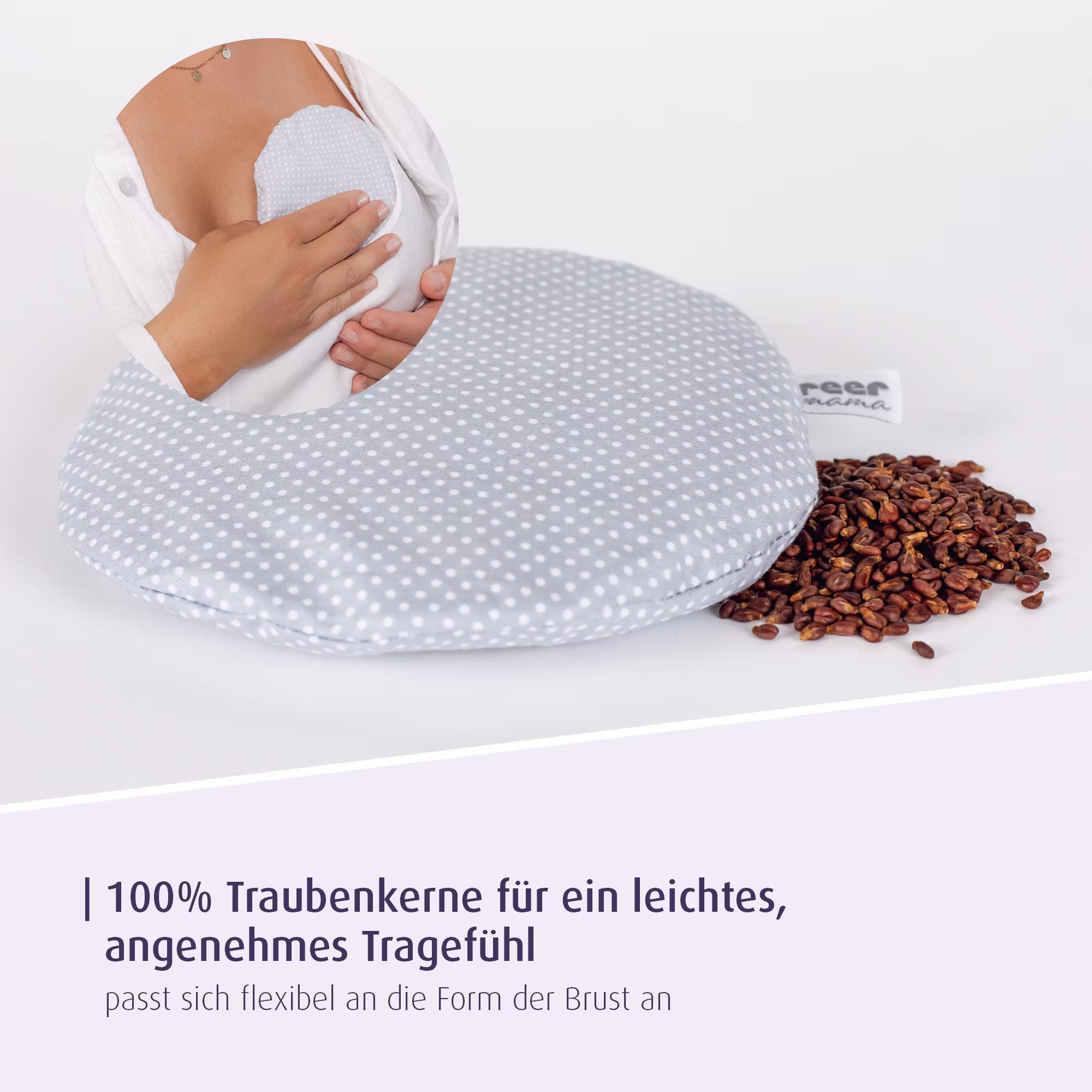Stillhilfe-Traubenkernkissen - Jamouz