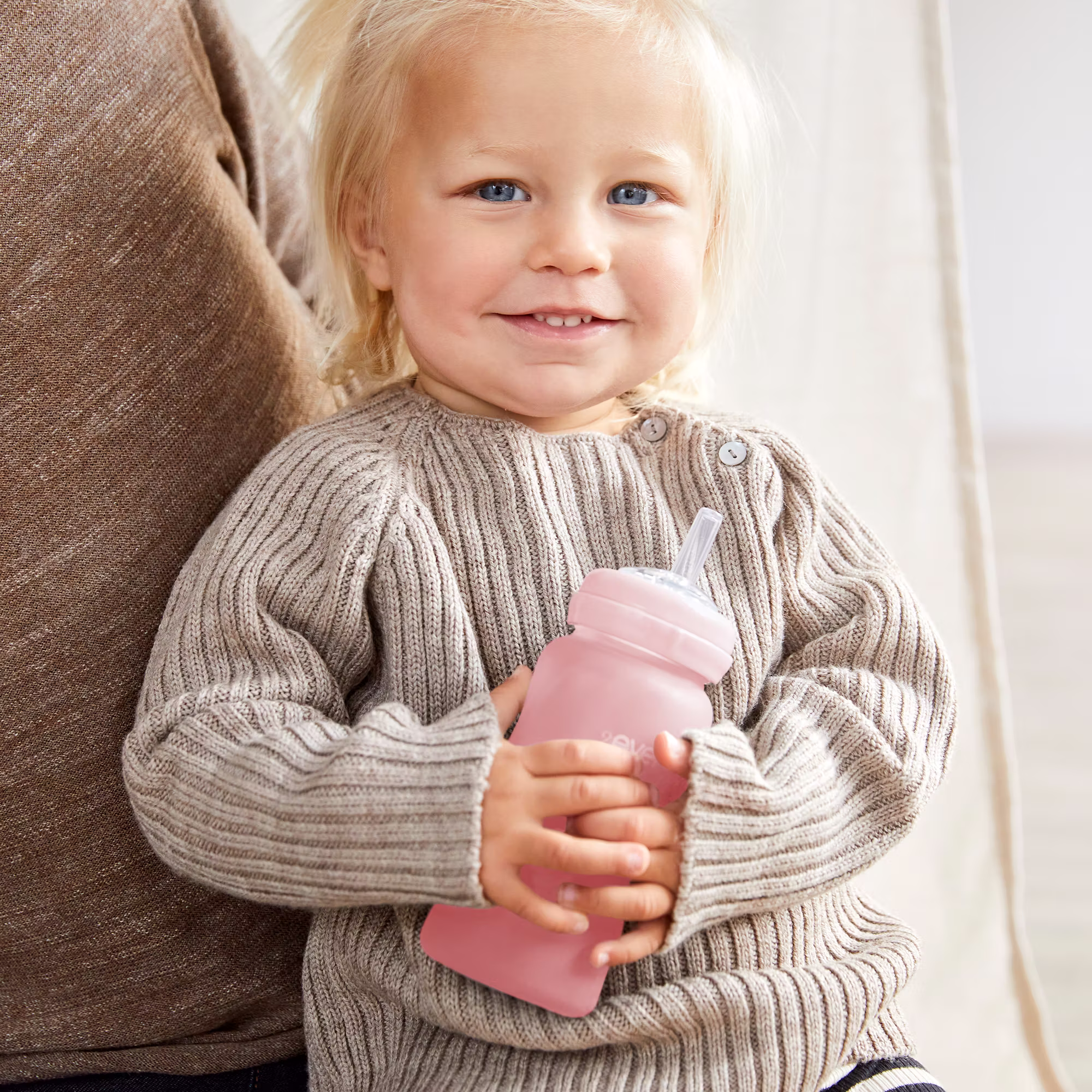 Glas-Trinkhalmflasche Healthy+ Straw Cup - Jamouz