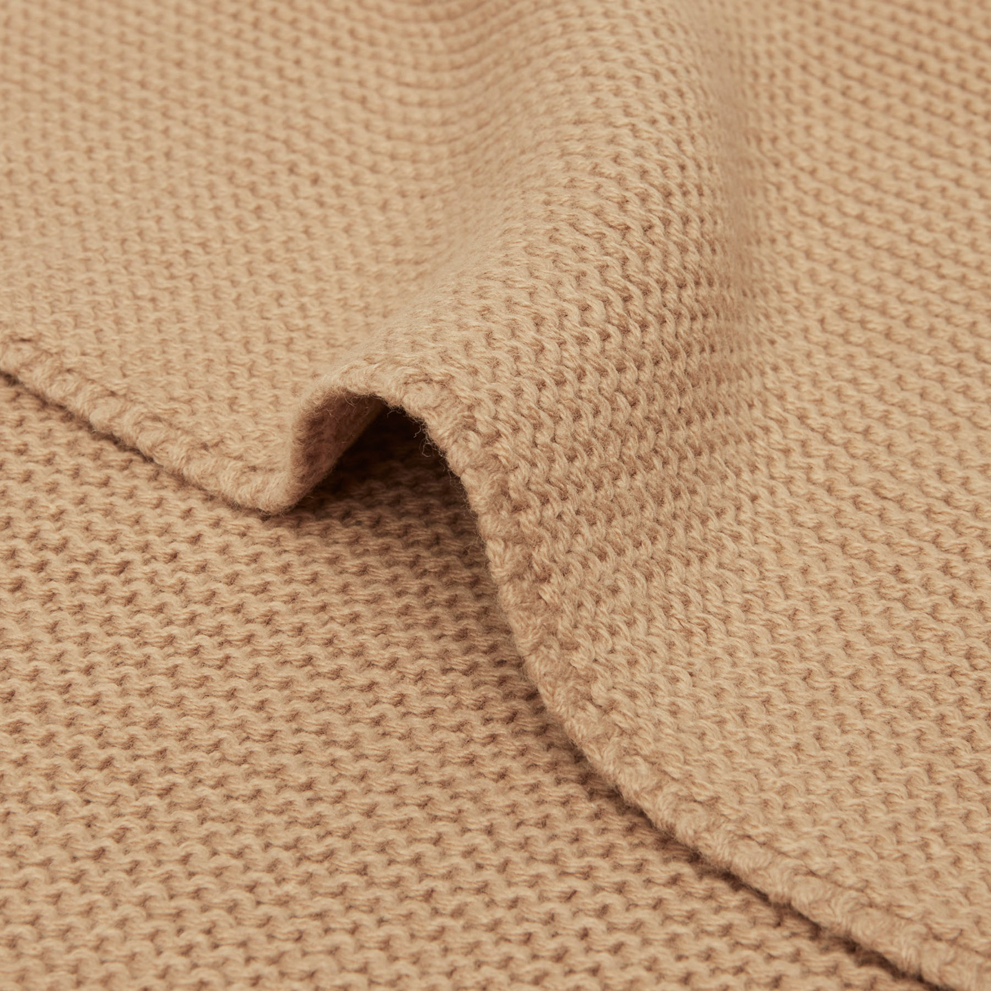 Decke Basic Knit Ivory 75 x 100 cm - Jamouz