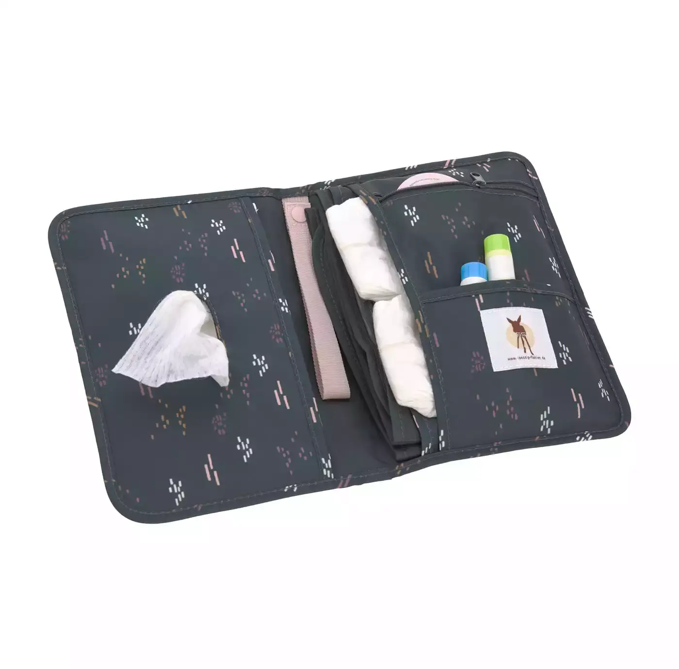 Windeltasche Soft Stripes Rose - Jamouz