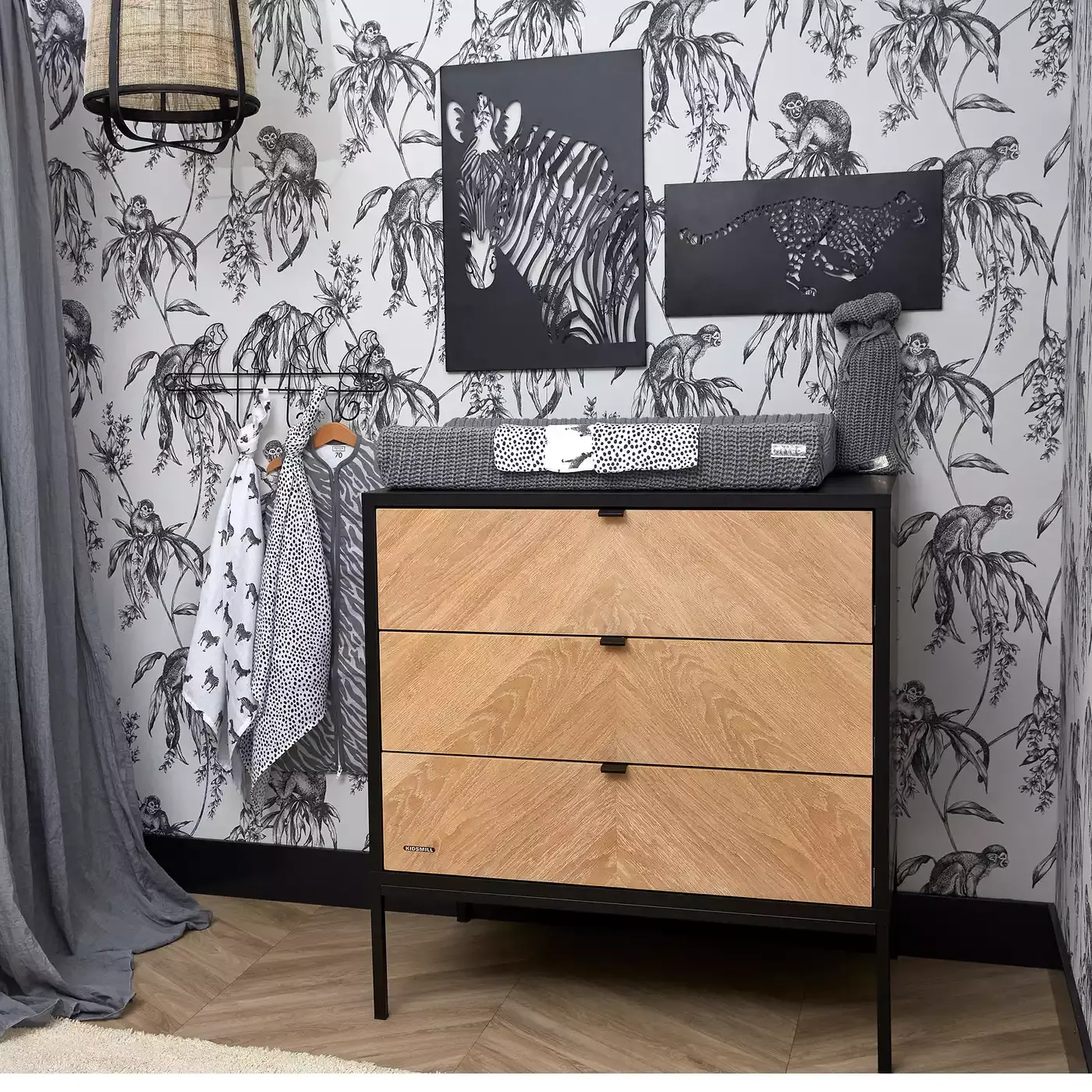 Mullwindeln Zebra Black - Jamouz