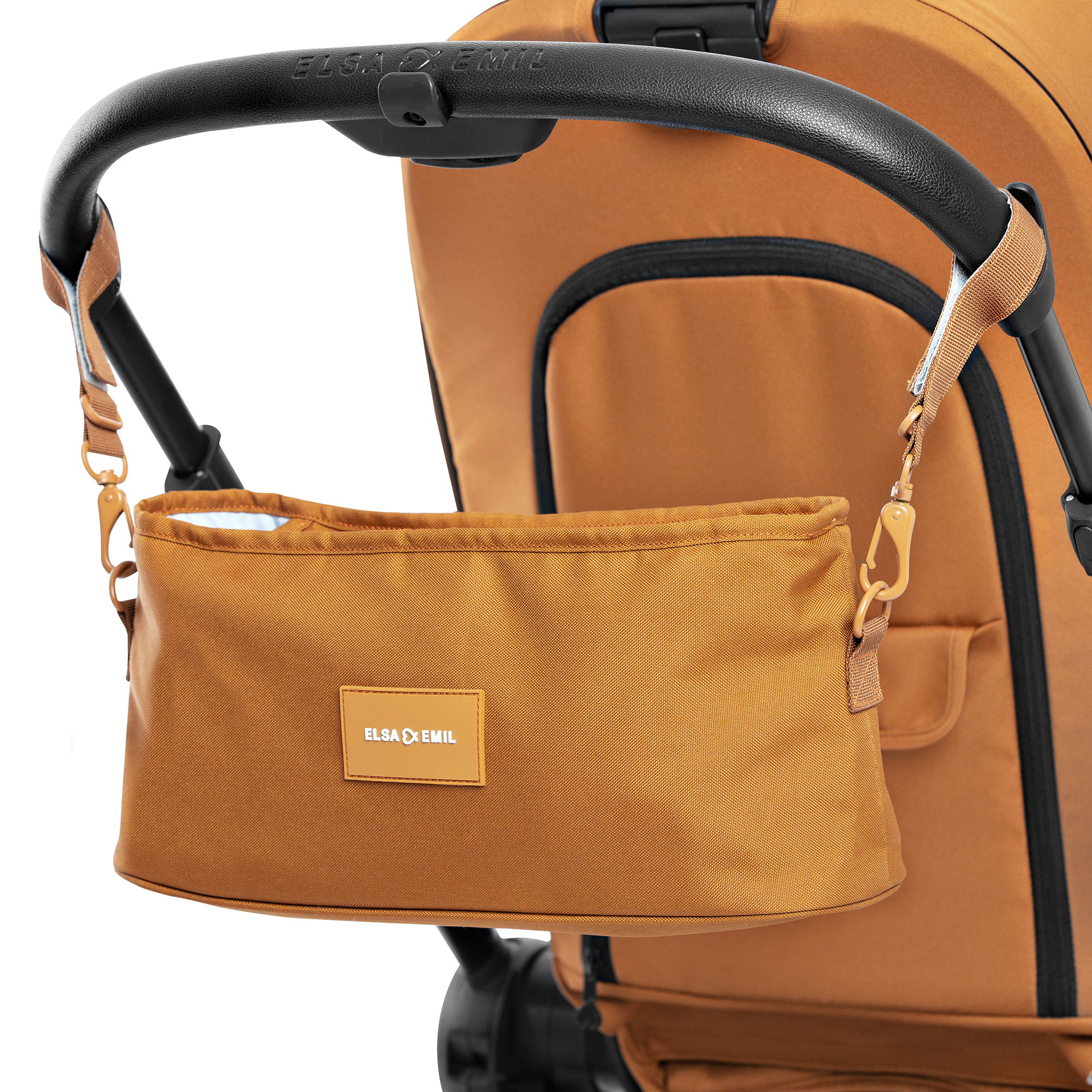 Set ELSA & EMIL Kinderwagen Krokodilgrün mit Organizer - Jamouz