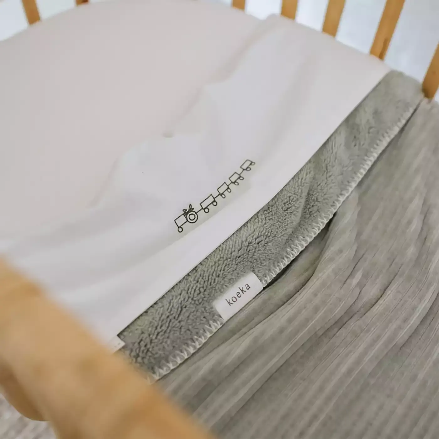 Babydecke Plüsch Vik Sand - Jamouz