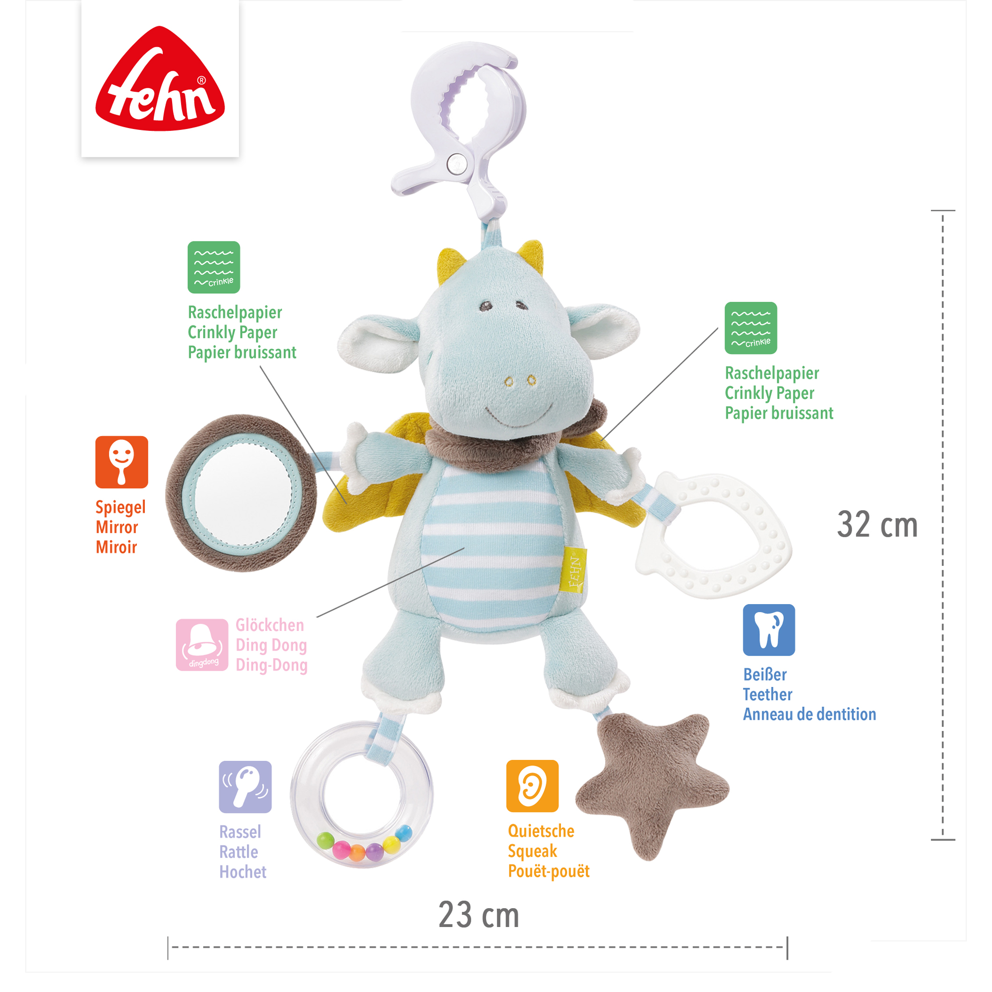 Activity-Drache mit Klemme - Jamouz