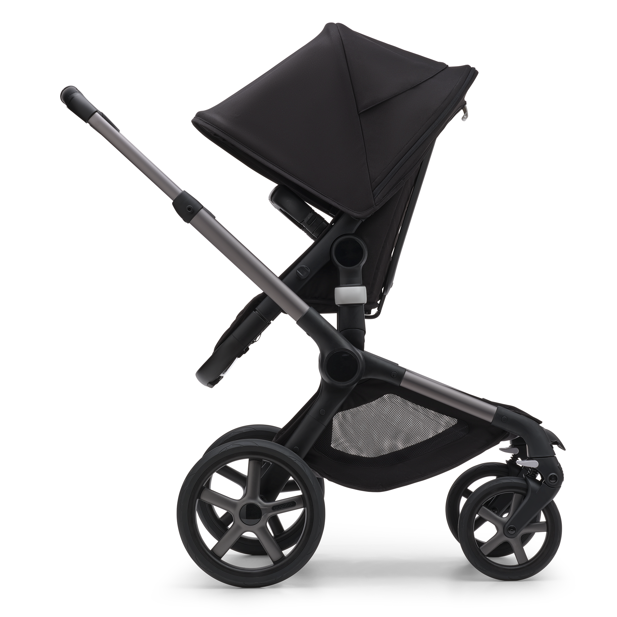 Fox 5 2-in-1 Komfort-Kinderwagen Schwarz/Forest Green - Jamouz