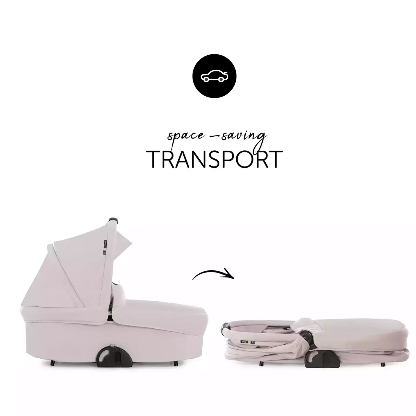 Colibri Pram Melange Beige - Jamouz