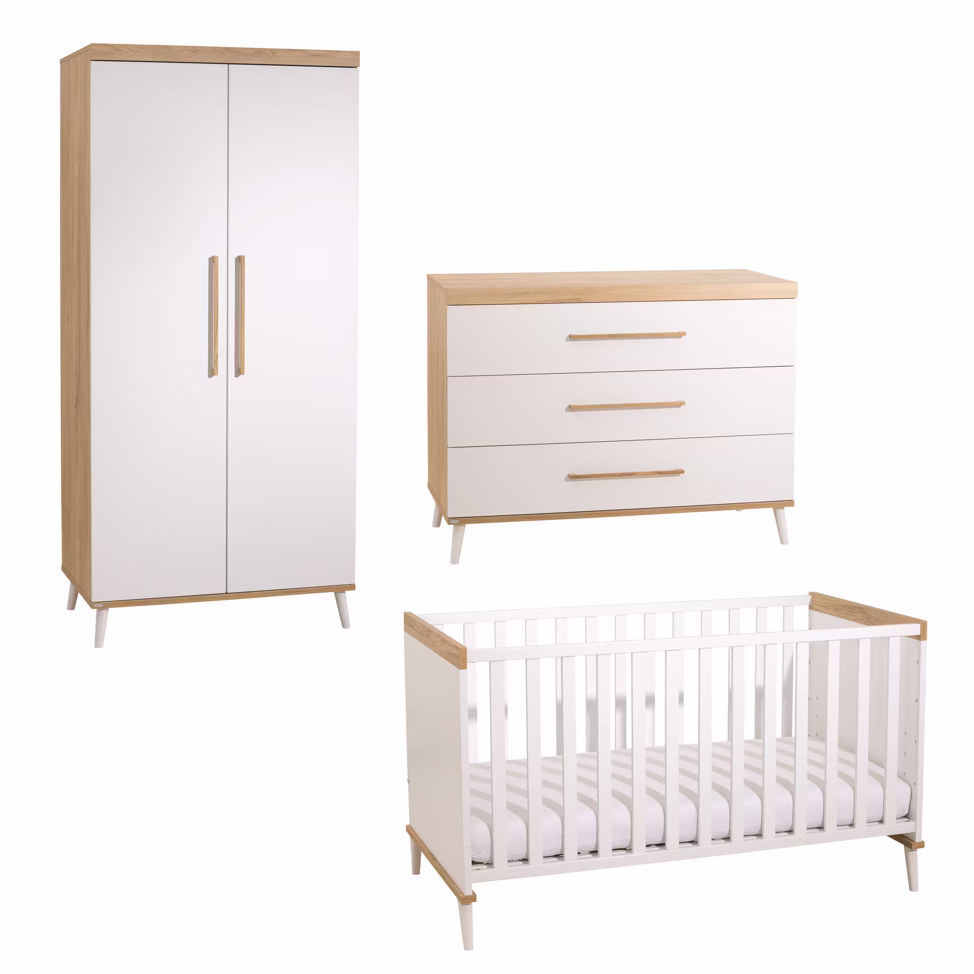 4-teiliges Spar-Set Babyzimmer Valentina - Jamouz