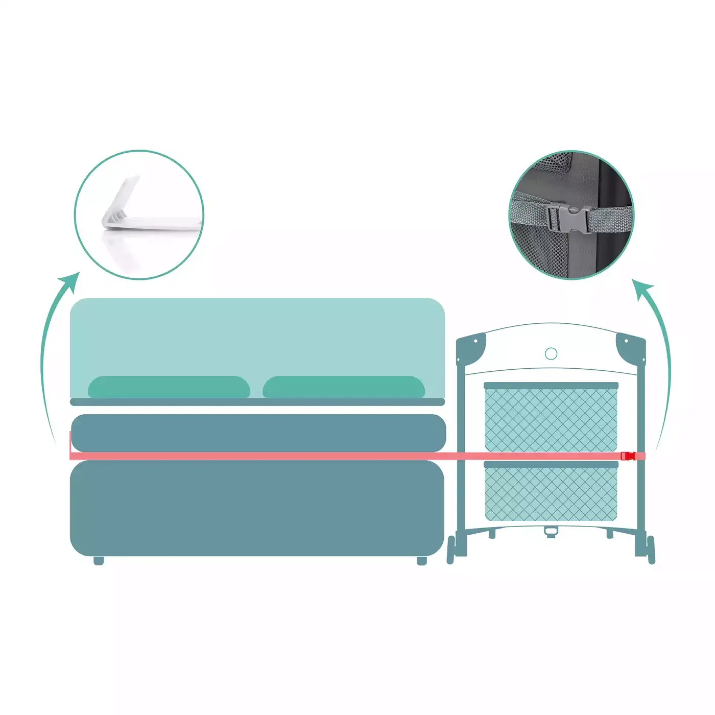 Beistellbett - Jamouz