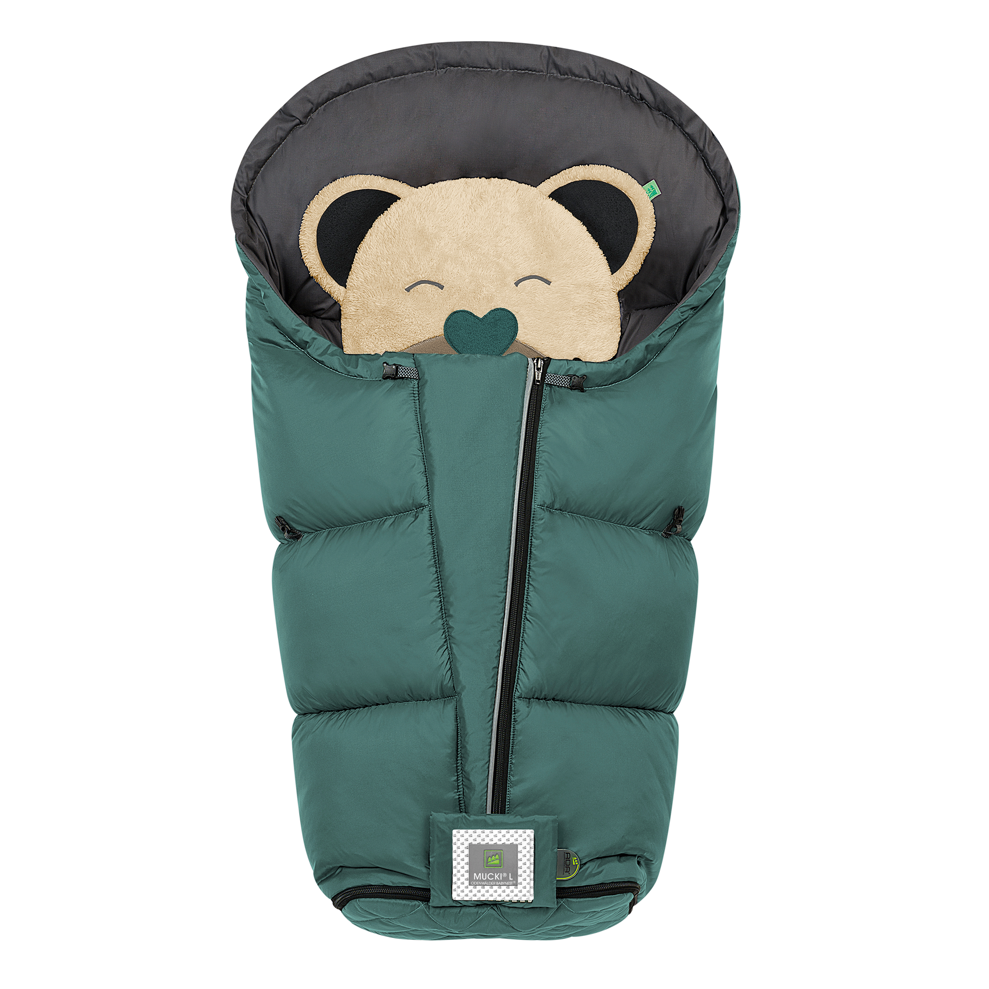 Fußsack Mucki L-cs Rocky Grey - Jamouz