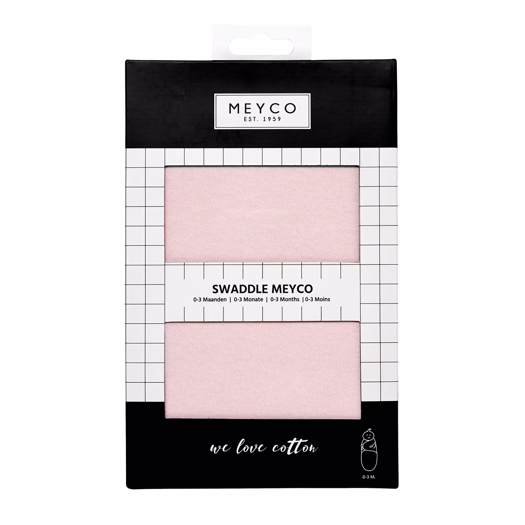 Pucksack Uni Light pink 0-3 Monate - Jamouz