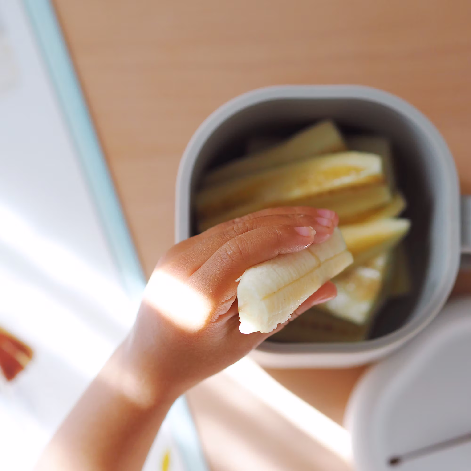 Pick'n Snack Velvet Grau - Silikon Snack Box - Jamouz