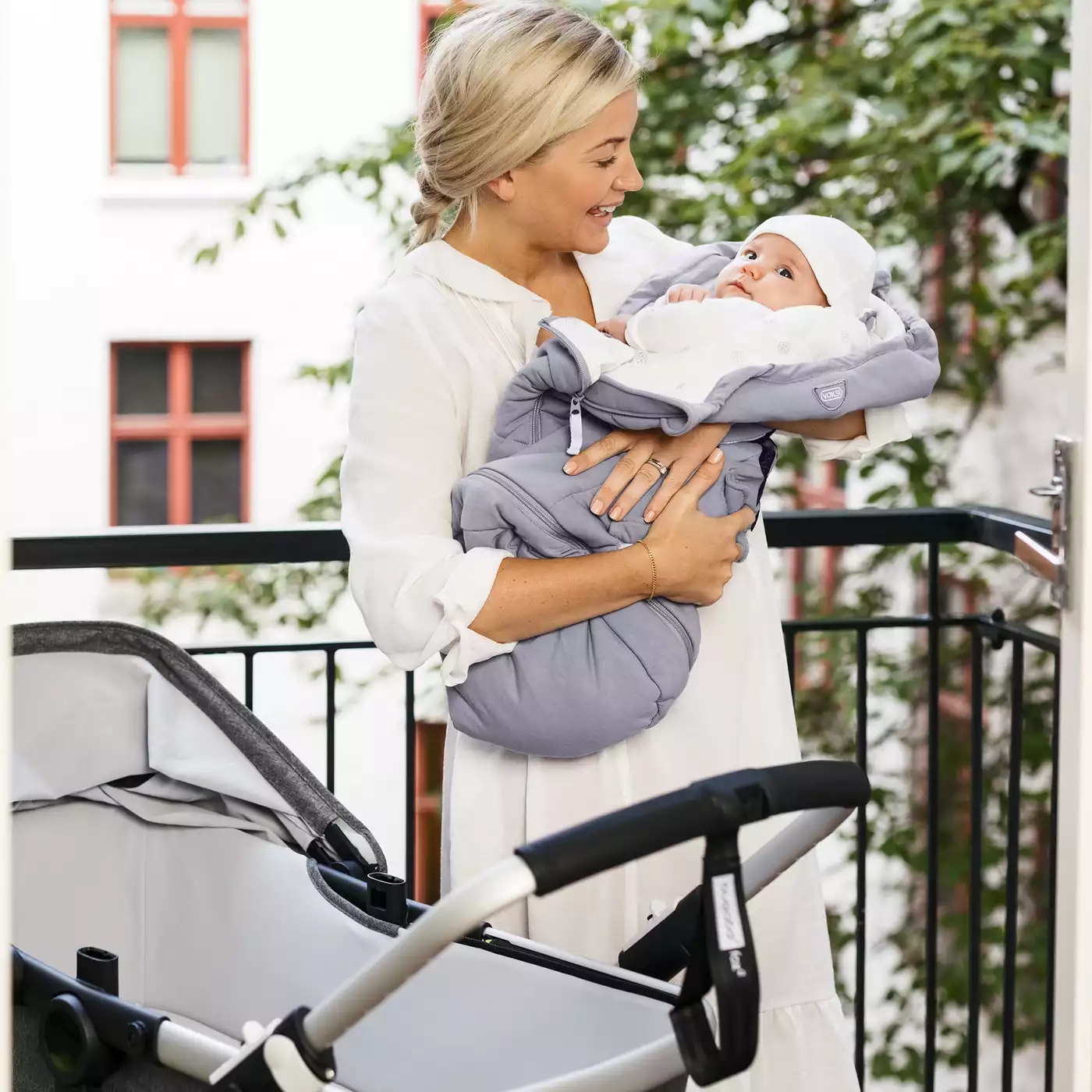 Fußsack Sky Light Grey - Jamouz