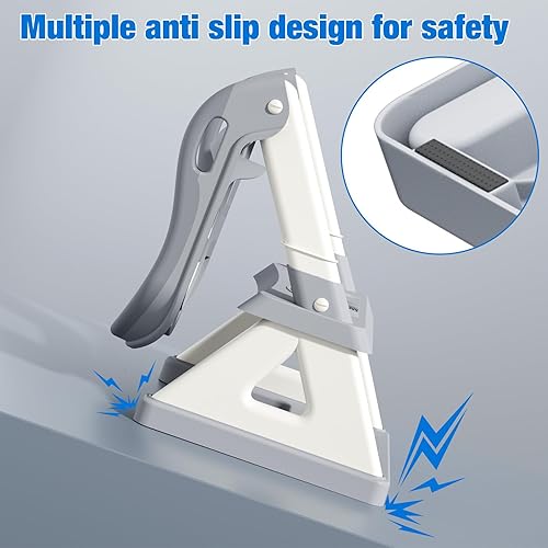 Potty Training Toilet Seat with Step Stool Ladder, Detachable Triangular Stabilized Base 2-IN-1 Toddler Toilet Seat with Splash Guard, Anti-Slip Pad, and Step Stool (Elegant Grey) - Jamouz