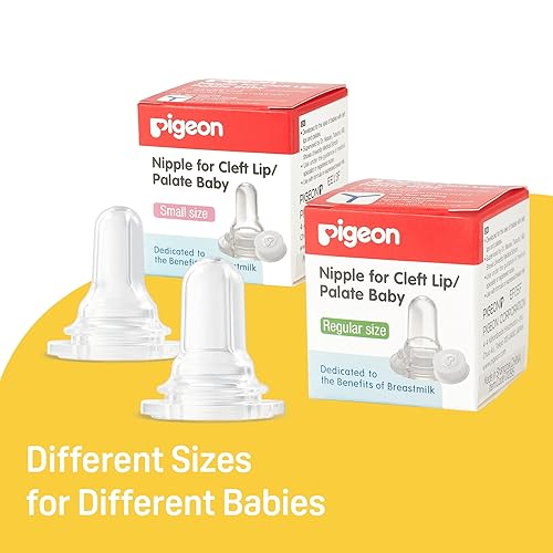 Pigeon Baby Cleft Palate Bottle with 2 Nipples, 8.11 Oz, Please Use It Under The Guidance of a Pediatrician - Jamouz