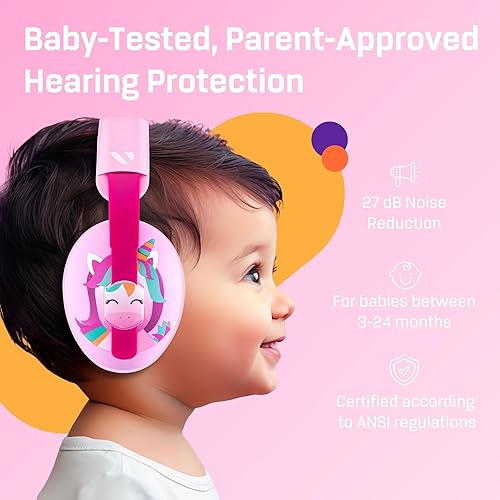 Vanderfields Baby Ear Protection Noise Cancelling Headphones for Babies, Toddlers, Infants 3 months to 2 years - Jamouz