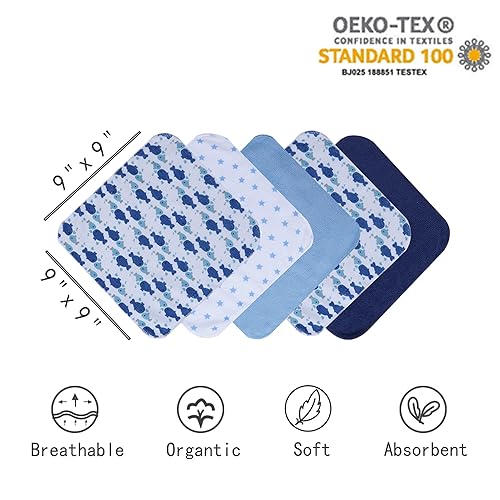 Viviland Baby Towels and Washcloths, Soft Absorbent Pink Baby Bath Towel Set, Elephant Hooded Towels with 5 Infant Face Washcloths (6 Pieces) - Jamouz