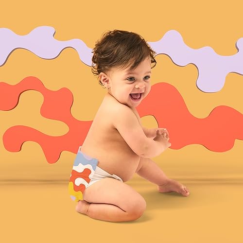 Hello Bello Premium Diapers Size 4, Honeysuckle Designs, 58ct Club Box, Hypoallergenic and Extra Absorbent - Jamouz