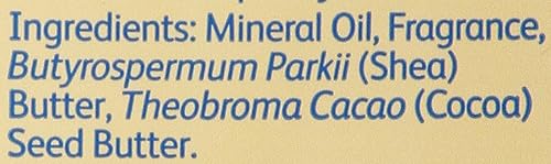 Johnson's Baby Oil, Mineral Oil Enriched with Shea & Cocoa Butter to Prevent Moisture Loss, Hypoallergenic, 20 fl. oz - Jamouz