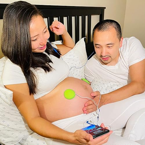 Premium Award-Winning Baby Bump Headphones; #1 Pregnancy Speakers to Play Music, Sound and Talk to Your Baby, Green - Jamouz