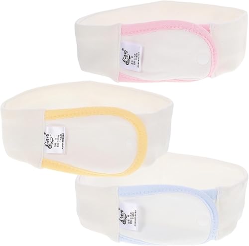 3pcs Toddler Diaper Fixing Belts - Newborn Nappy Clips, Cotton Soft Navel Stickers - Jamouz
