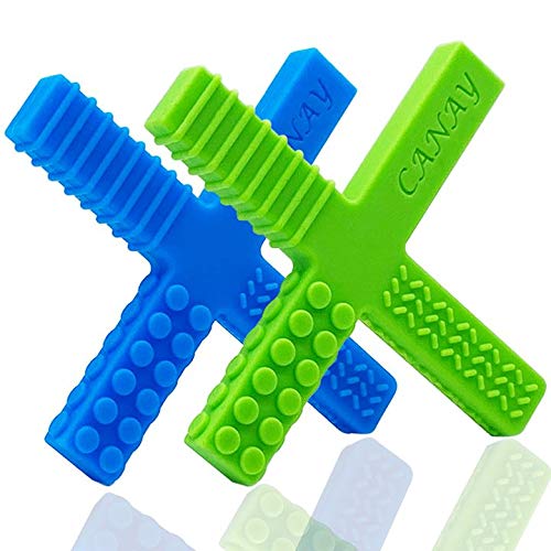 Xtra Tough Sensory Chew Stick Toys for Kids, Boys & Girls – Designed for Autism, Teething, Chewing, ADHD, SPD, Oral Motor Needs – for Moderate & Aggressive Chewers (2 Pack) - Jamouz