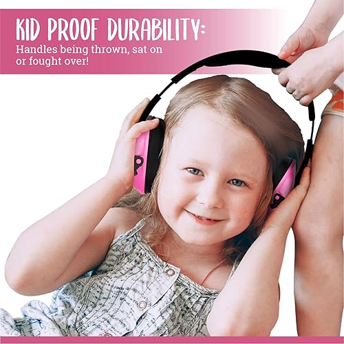 Noise Cancelling Headphones for Kids, Adjustable Baby Ear Protection Earmuffs with Ergonomic Design - Jamouz