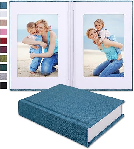 Small 4x6 Photo Album with Writing Space Holds 30 Photos Ideal for Wedding Theme-Album and Baby Photo Album (Beige) - Jamouz
